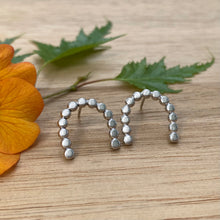 Load image into Gallery viewer, Dotted Arch Stud Earrings {B}