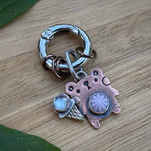 Julio the Bear Copper Charm