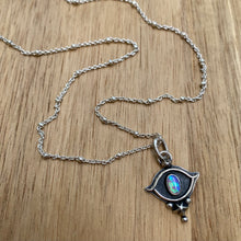 Load image into Gallery viewer, Synthetic Opal Eye Necklace {B} / 17”