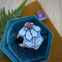 Load image into Gallery viewer, Ruby Coneflower Ring / Size 8.25
