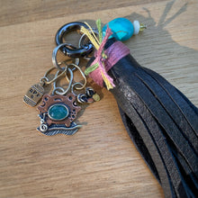 Load image into Gallery viewer, Randy the Surfer Frog Grandidierite Charm Set