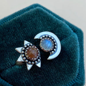 Sun & Moon Ring / Made to Order