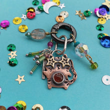 Load image into Gallery viewer, Firecracker, the Party Cat Sunstone &amp; Copper Charm
