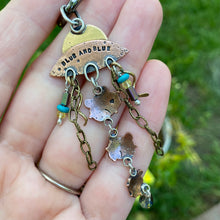 Load image into Gallery viewer, Timmy, Tommy, &amp; Tammy the Frogs vs. UFO Jumbo Copper Charm