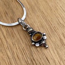 Load image into Gallery viewer, Citrine &amp; Pyrite Mini Statement Necklace / 16”