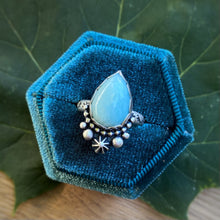 Load image into Gallery viewer, Larimar Statement Ring / Size 6.5