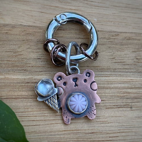 Julio the Bear Copper Charm