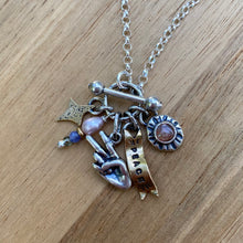 Load image into Gallery viewer, Sunstone Peace Charm Necklace / 20”