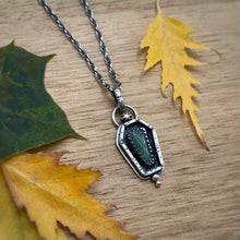 Load image into Gallery viewer, Aventurine Coffin Necklace / 20”