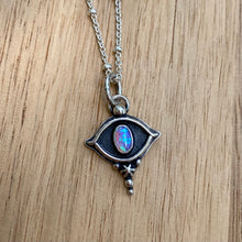 Load image into Gallery viewer, Synthetic Opal Eye Necklace {A} / 16”