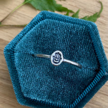 Load image into Gallery viewer, Tiny Hamsa Stamped Ring / Size 9.75