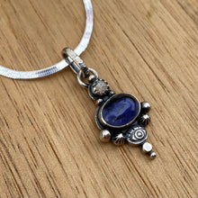 Load image into Gallery viewer, Iolite &amp; Labradorite Mini Statement Necklace / 20”