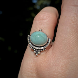 Larimar Statement Ring / Size 6 - 6.25