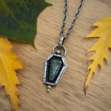 Load image into Gallery viewer, Aventurine Coffin Necklace / 20”