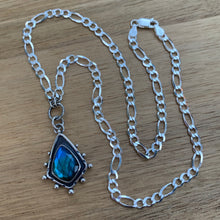 Load image into Gallery viewer, Labradorite Chunky Chain Statement Necklace / 18”