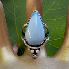 Load image into Gallery viewer, Owyhee Blue Opal Statement Ring / Size 8.5 - 8.75