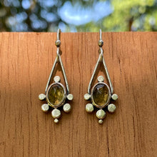 Load image into Gallery viewer, Citrine Dotted Earrings