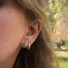 Load image into Gallery viewer, Kingman Turquoise Teardrop Stud Earrings