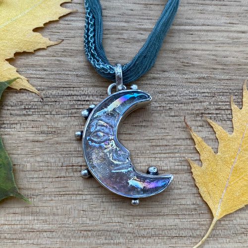 Glass Celestial Choker Pendant {B}