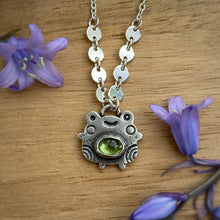 Load image into Gallery viewer, Stewart, the Peridot Frog Necklace / 17.5”