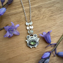 Load image into Gallery viewer, Sugar, the Peridot Frog Necklace / 18.5”