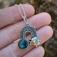 Load image into Gallery viewer, Abalone Quartz Rainbow Necklace / 20”