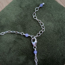 Load image into Gallery viewer, Tanzanite Beaded Choker Necklace / 15”-16.5”