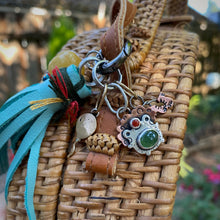 Load image into Gallery viewer, Chuckles the Clown Frog Green Serpentine Charm Set