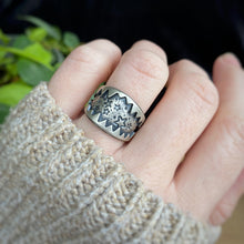 Load image into Gallery viewer, Big Bite Wide Band Ring / Size 7 - 7.5
