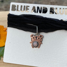 Load image into Gallery viewer, Pink Opal &amp; Copper Teddy Silk Choker {A}
