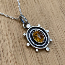 Load image into Gallery viewer, Rose Cut Citrine Necklace / 17”