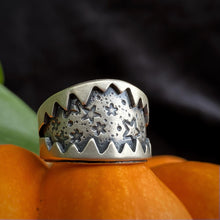 Load image into Gallery viewer, Big Bite Wide Band Ring / Size 7 - 7.5
