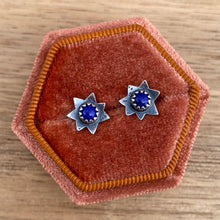 Load image into Gallery viewer, Lapis Lazuli Starburst Studs