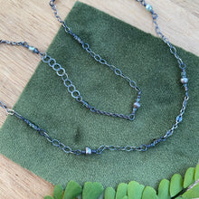 Load image into Gallery viewer, Oxidized Beaded Abstract Choker Chain / 16”