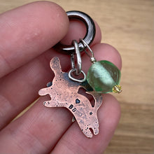 Load image into Gallery viewer, Steak the Pup Copper &amp; Black Onyx Charm