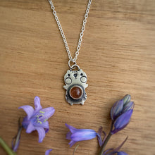 Load image into Gallery viewer, Herman, the Sunstone Hampster Necklace / Choose your Chain Length!