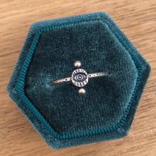 Load image into Gallery viewer, Stamped Eye Stacker Ring / Size 8