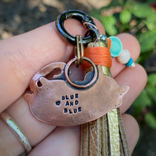 Load image into Gallery viewer, Zazzy the Cat Glitter Copper Charm