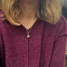 Load image into Gallery viewer, Rose Quartz Reversible Moon Necklace / 18.75”