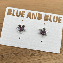 Load image into Gallery viewer, Pink Sapphire Daisy Studs