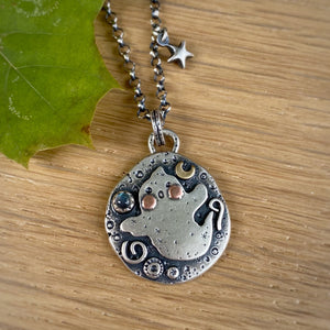 Labradorite Ghostie Pendant Necklace / 22”