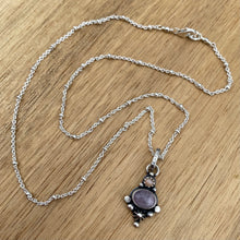 Load image into Gallery viewer, Kunzite &amp; Peach Moonstone Mini Statement Necklace / 18”