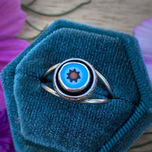 Load image into Gallery viewer, Flower Millefiori Glass Ring / Size 10