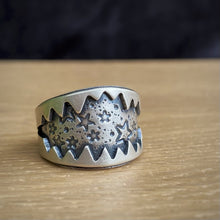 Load image into Gallery viewer, Big Bite Wide Band Ring / Size 7 - 7.5