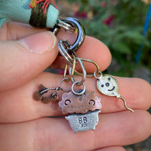 Load image into Gallery viewer, Chuckles the Clown Frog Green Serpentine Charm Set