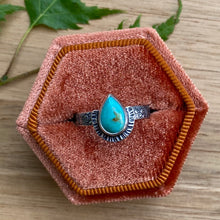 Load image into Gallery viewer, Turquoise Teardrop Ring / Size 6