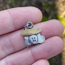 Load image into Gallery viewer, “Lady Lily Padds” Frog Necklace / Choose Your Own Chain Length!