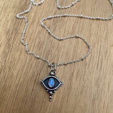 Load image into Gallery viewer, Synthetic Opal Eye Necklace {A} / 16”