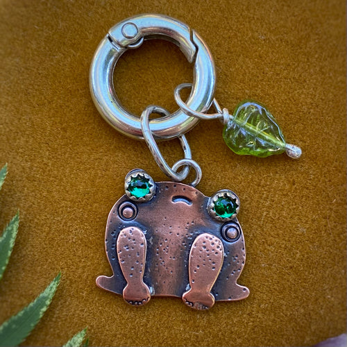 Babs the Frog Copper Charm
