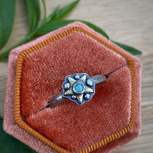 Load image into Gallery viewer, Amazonite Starry Stacker Ring / Size 9